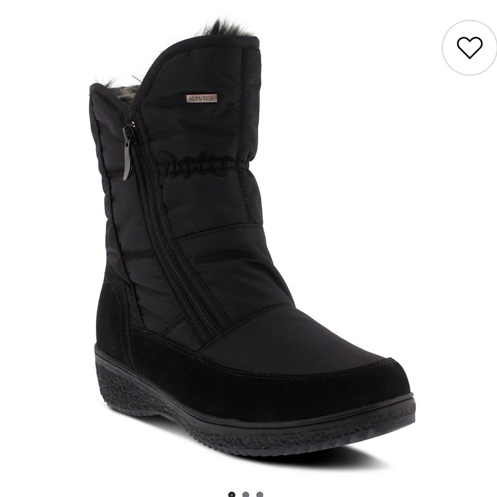 Spring Step Ernestina Women's Waterproof Winter Boots black faux fur size 37